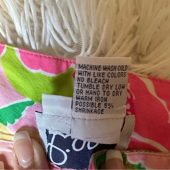 Lilly Pulitzer Y2K Vibrant Floral Capri Pants - Worth Skinny Mini - Size 2 - Picture 4 of 11